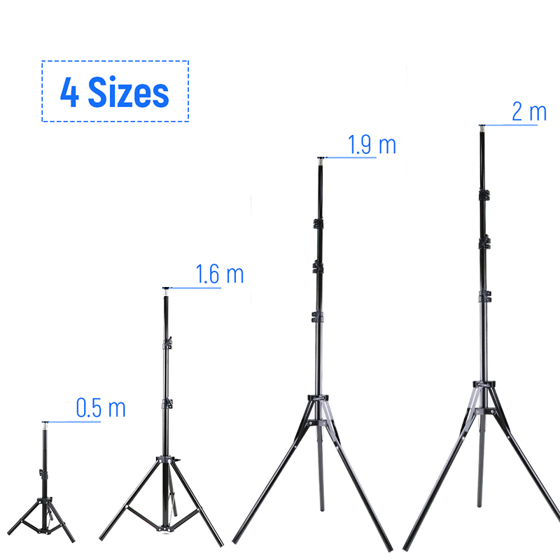Iris Photography Led Lighting Pack - 200cm 160cm 50cm statyw fotograficzny stojaki