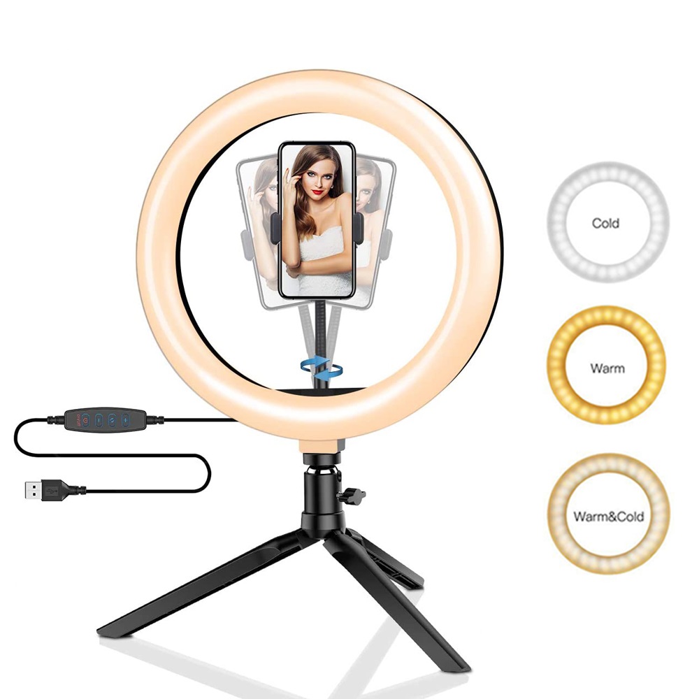 Iris Photography Led Lighting Pack - 26cm 10-calowy pierścień LED do selfie