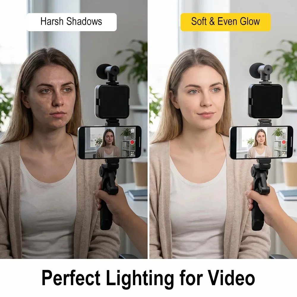 Zestaw do vlogowania na smartf – Photography Lighting Kit Portable recenzja i cena