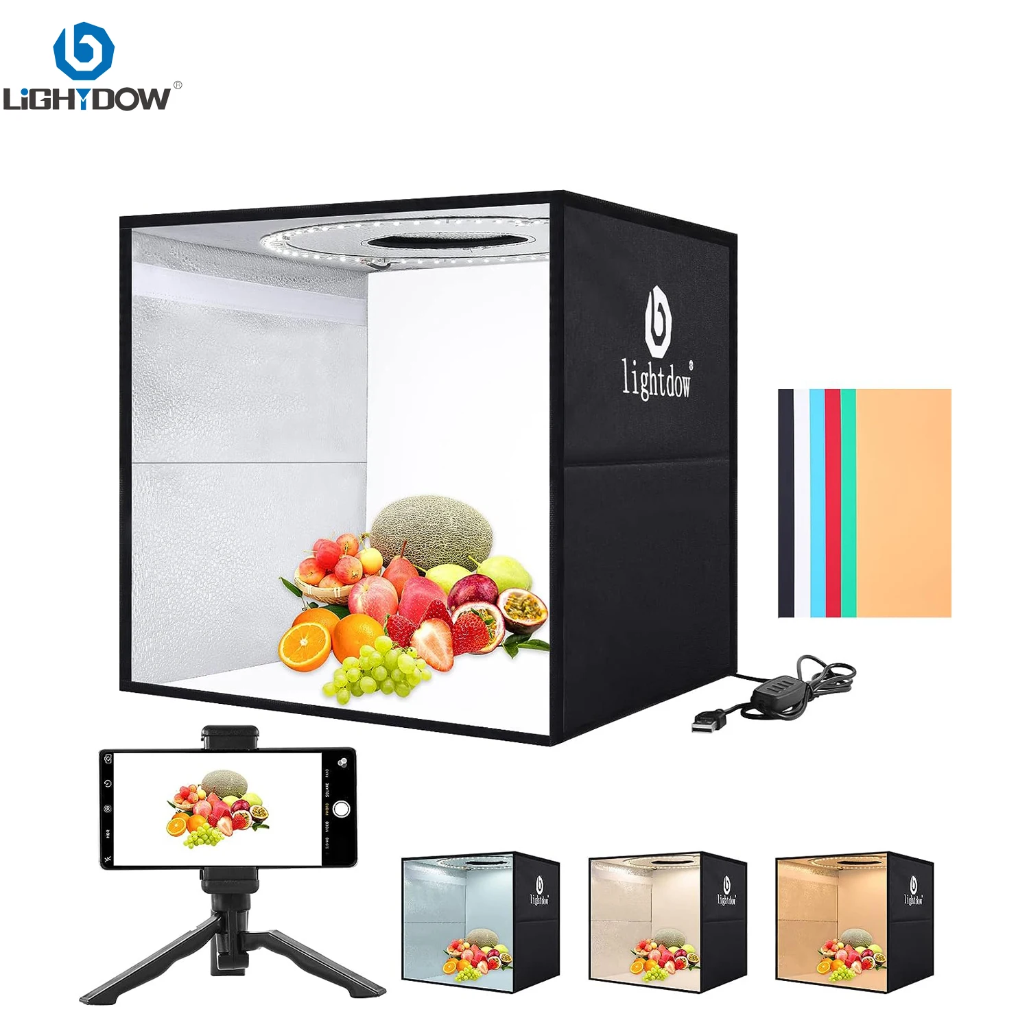 Lightdow Ściemnialna Fotobudka – Photography Lighting Kit Portable recenzja i cena